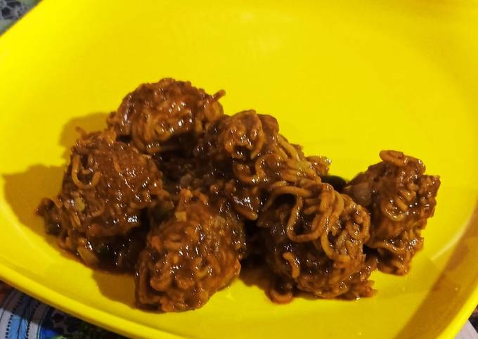 Recipe of Quick Maggi Manchurian