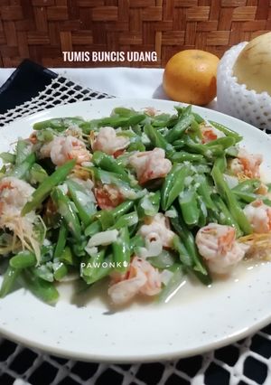 Foto resep 884.Tumis Buncis Udang (Bumbu Ulek)