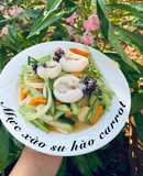 Mực xào su hào carrot