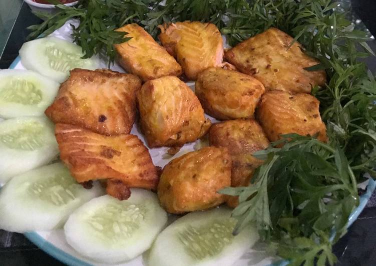 Resep Salmon goreng yang Enak Banget