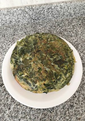 Una foto de Tortilla de espinaca con relleno sorpresa