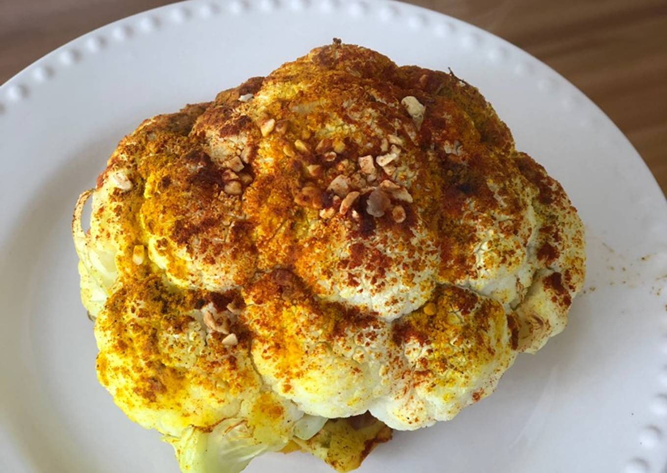 💃🏿Coliflor horneado lleno de sabor💃🏿