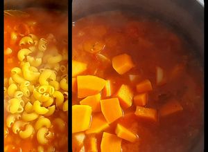 Una foto de Guiso rápido y sencillo, con fideos