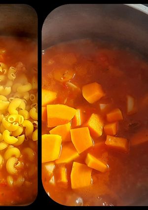 Una foto de Guiso rápido y sencillo, con fideos
