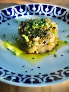 Una foto de Tartar de bacalao