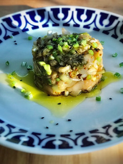 Una foto de Tartar de bacalao