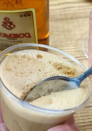 Una foto de Postre de café y brandy
