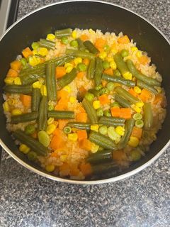 Una foto de Arroz a la mexicana con verduras