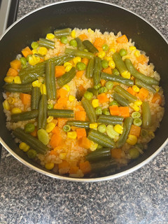 Una foto de Arroz a la mexicana con verduras