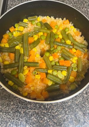 Una foto de Arroz a la mexicana con verduras