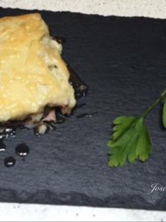 Una foto de Pastel de Berenjenas