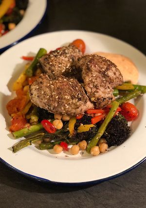 A picture of An inspired Za’atar chicken.