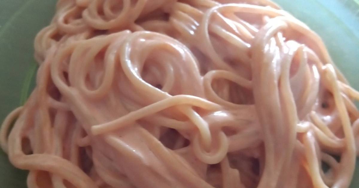 Spaghetti en salsa rosa Receta de BRENDA INZUNZA Cookpad