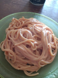 Una foto de Spaghetti en salsa rosa