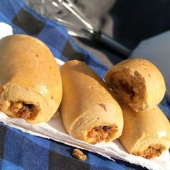 A picture of Baked fish rolls.