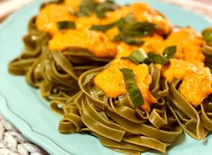 Foto principal de Pasta de otoño🍂con salsa de zanahoria y gorgonzola