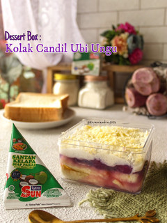Foto resep Dessert Box : Kolak Candil Ubi Ungu