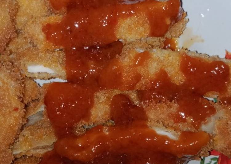 Resep Terbaru Katsu siram saus Gurih Mantul