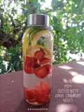 Infused Water Lemon Strawberry Mints