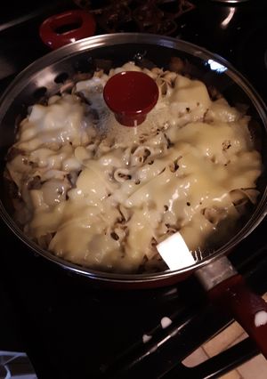 A picture of French Onion Beef & Noodles.