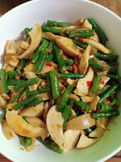 Foto resep Tumis Putih Telur Kacang Panjang