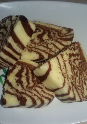 Foto resep Bolu kukus zebra