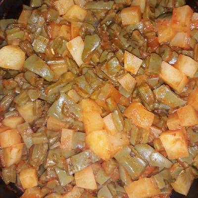 Nopalitos con papas y chile colorado Receta de My Kitchen ❤- Cookpad