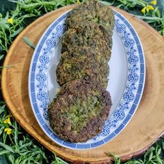 A picture of Leafy vegetable Chana daal Cutlets.