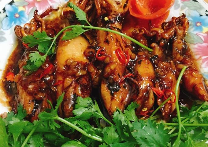 Cach Lam Mon Mực Chien Mắm Tỏi ớt Của Hoang Thị Thuy Linh Cookpad