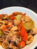 Tumis cumi asin ala warteg