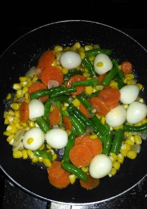 Foto resep Capcay Telur Puyuh