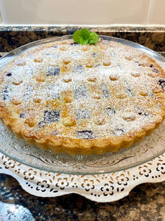 Una foto de Pastel de arándanos “sin gluten“