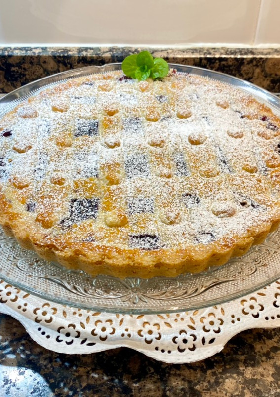Una foto de Pastel de arándanos “sin gluten“