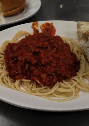 A picture of Spaghetti for a Party.