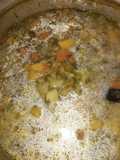 Sopa de verduras con Arvejas partidas