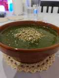 Sopa verde!! De espinaca y pepino, sí, pepino 🥒🥬