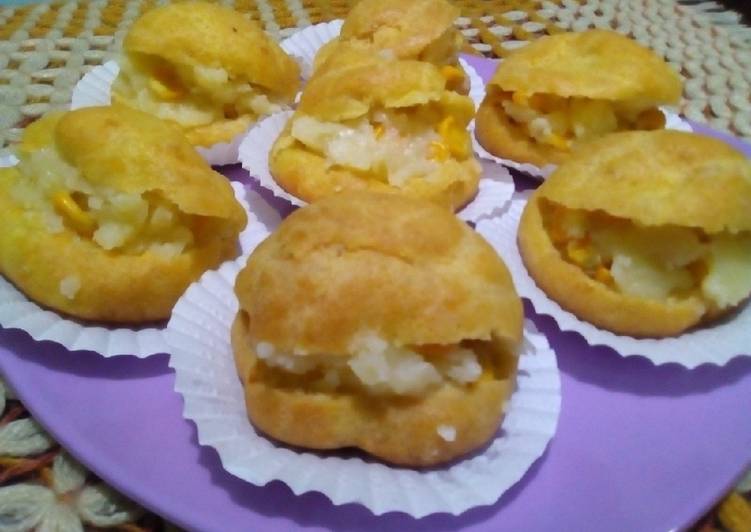 Proses meracik Kue sus isi vla jagung, Lezat