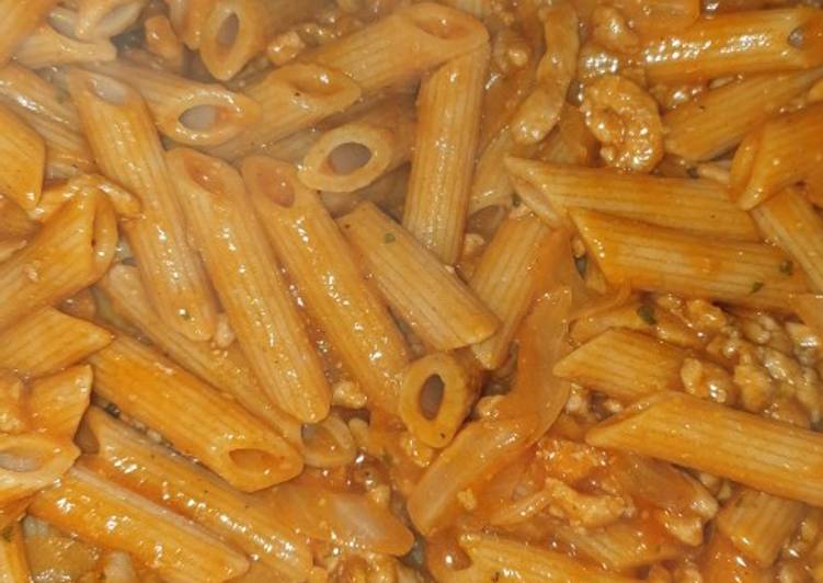 Macarrones con carne picada
