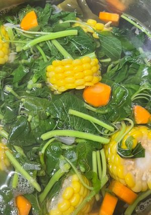 Foto resep Bening bayam jagung wortel
