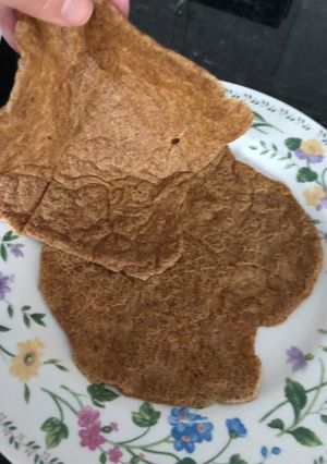 A picture of Flax seed flat for wraps.