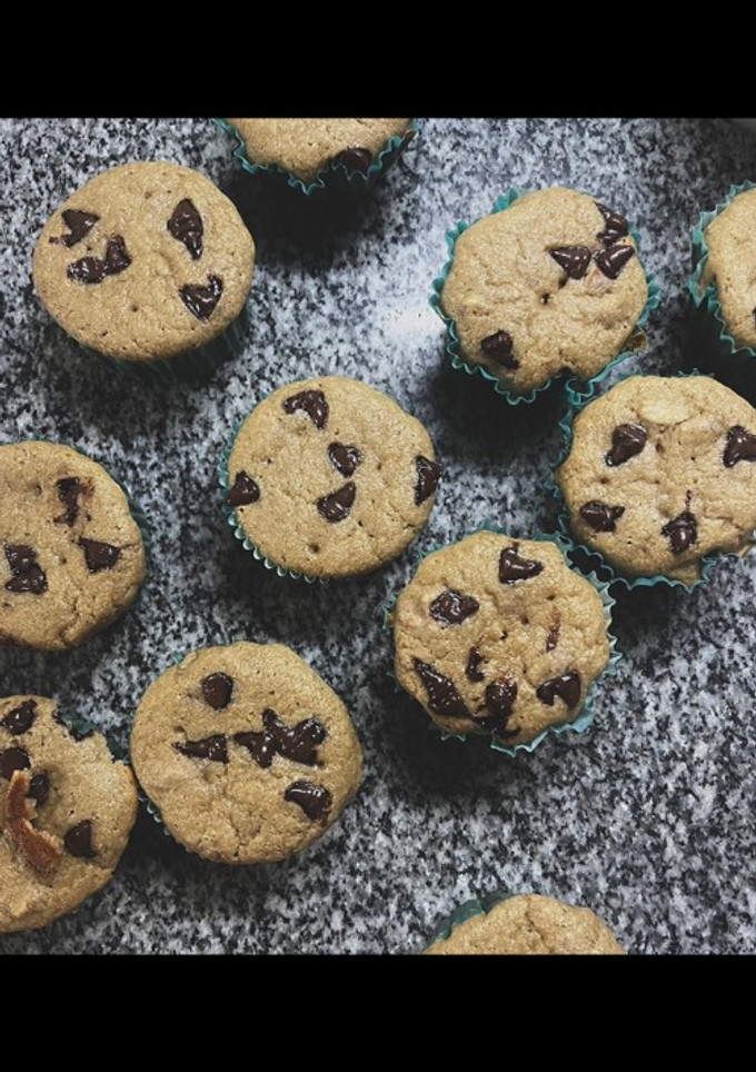 Una foto de Muffins integrales de banana 💕