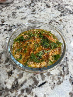 Una foto de Hummus de garbanzos