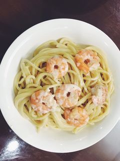 Hình của món Mỳ Ý sốt kem 🍝.