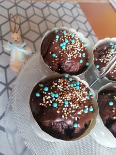 Triplacsokis muffin recept fotója