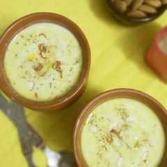A picture of Kesar Shrikhand.