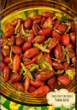 Foto resep Tumis Kulit Melinjo Ikan Teri