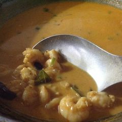 A picture of Goan style prawn curry.