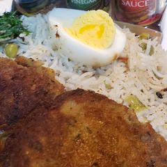 A picture of Matar pulao.