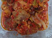 Gambar bola bola daging pedas
