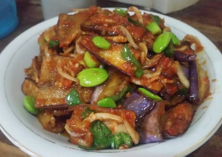 Resep Terong balado with pete dan teri medan yang Bikin Ngiler